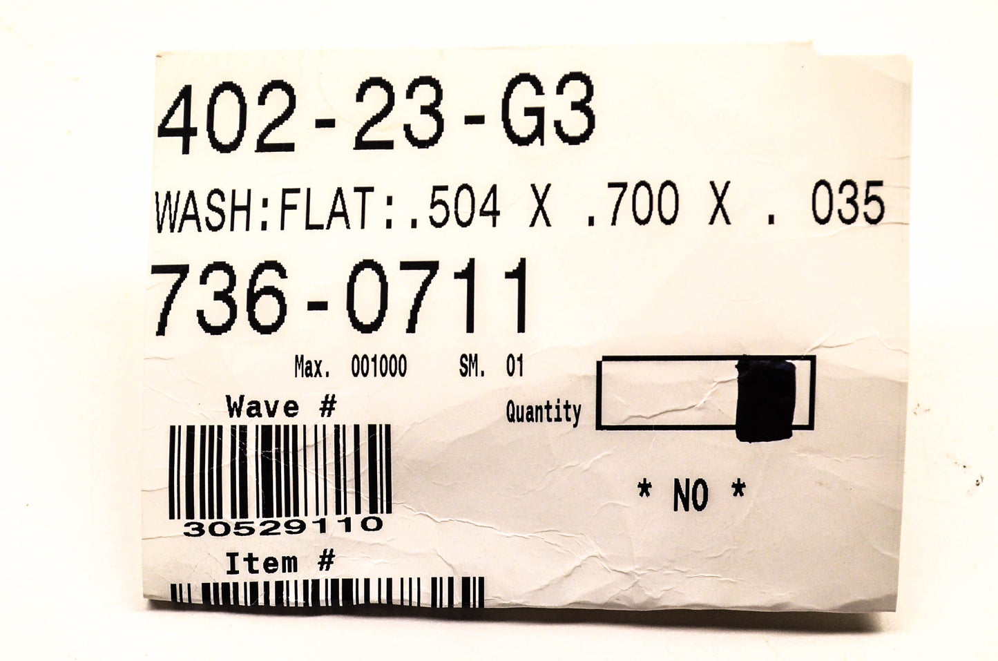 MTD 736-0711 Flat Washer NOS