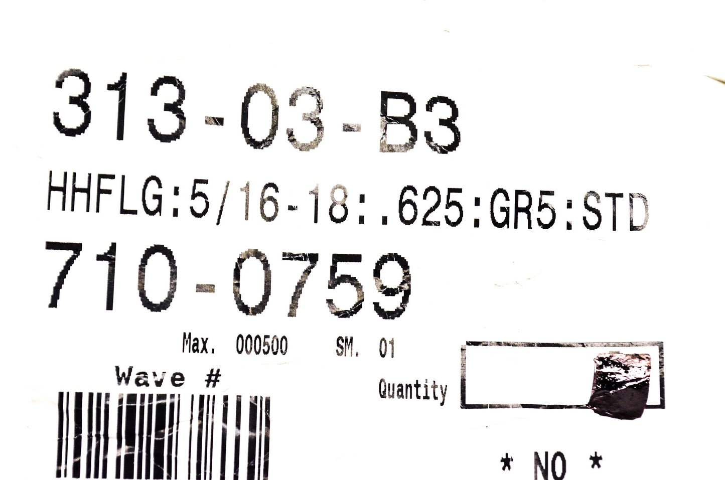 MTD 710-0759 Screw 5/16-18 x .625 Gr5 NOS
