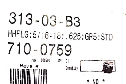 MTD 710-0759 Screw 5/16-18 x .625 Gr5 NOS