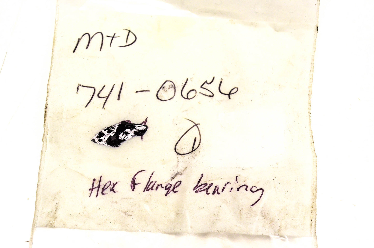 MTD 741-0656 Hex Flange Bearing NOS