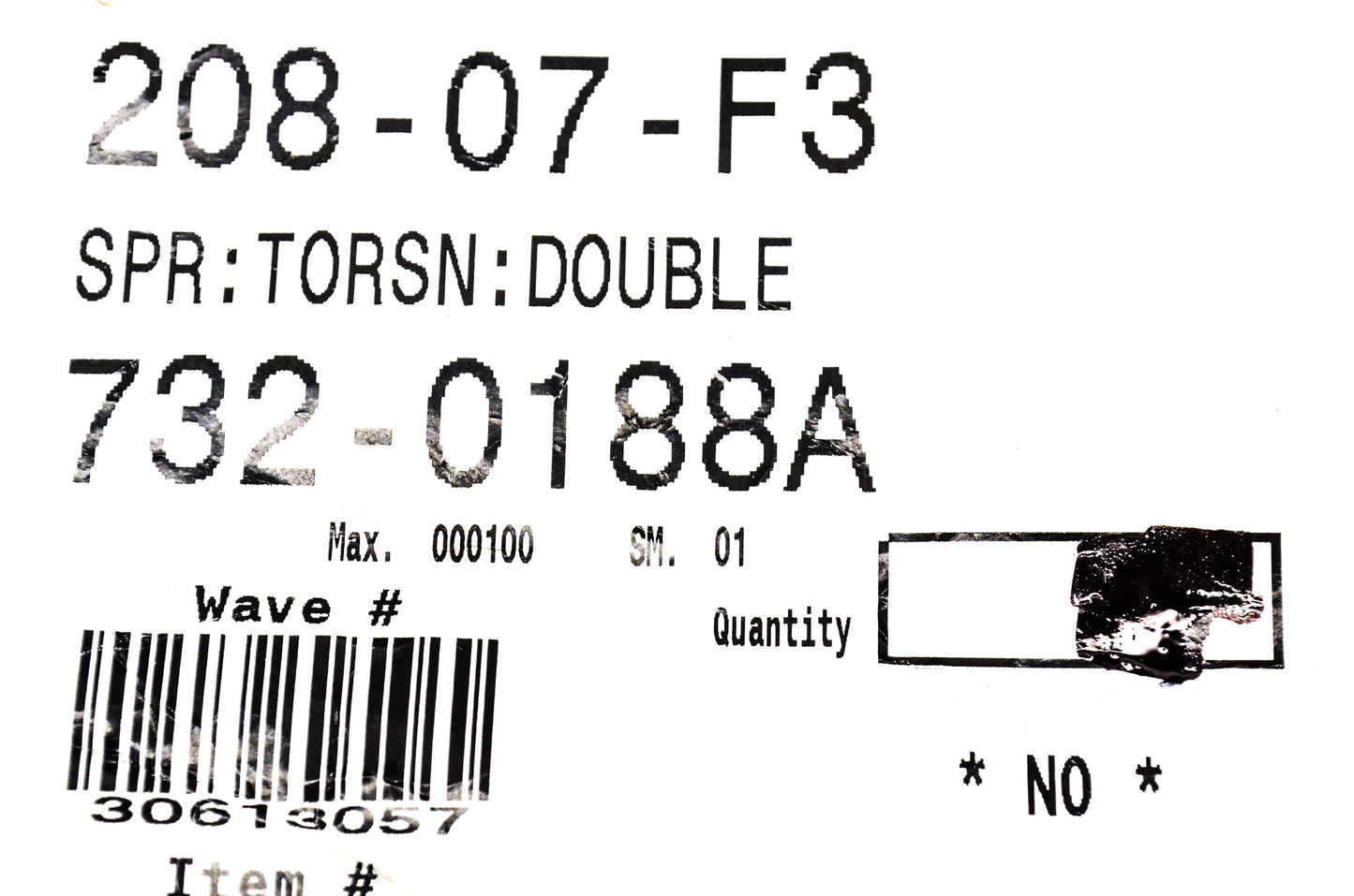 MTD 732-0188A Torsion Spring NOS