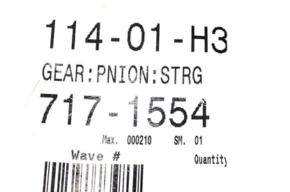 MTD 717-1554 Pinion Gear NOS