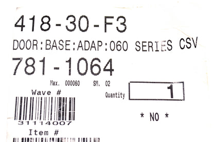 MTD 781-1064 Door-Base Adapter NOS