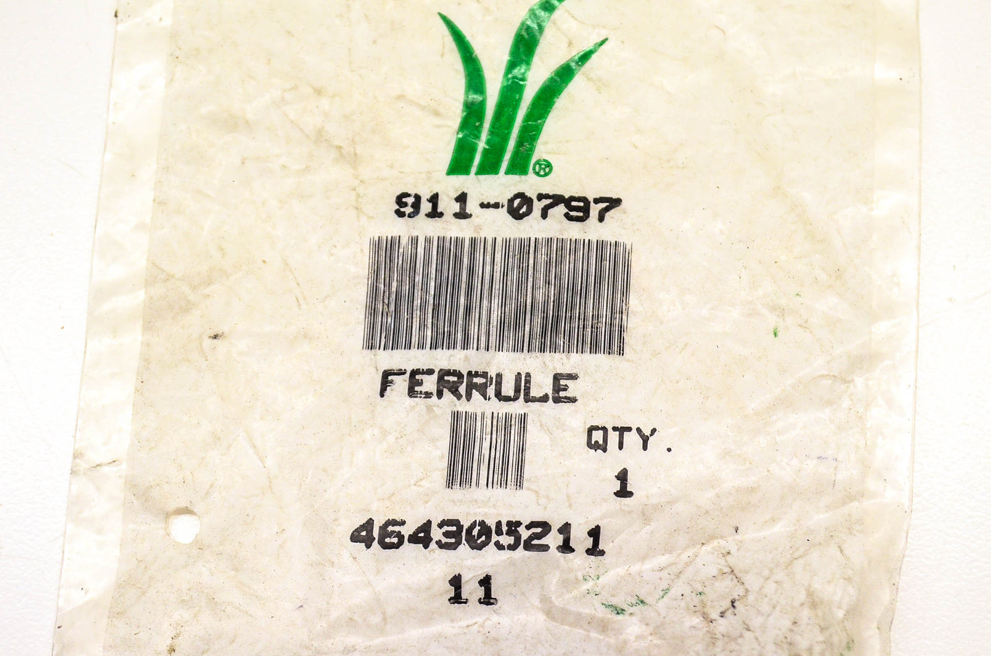 MTD 911-0797 Ferrule 3/8-8 x .38 Inch Diameter NOS