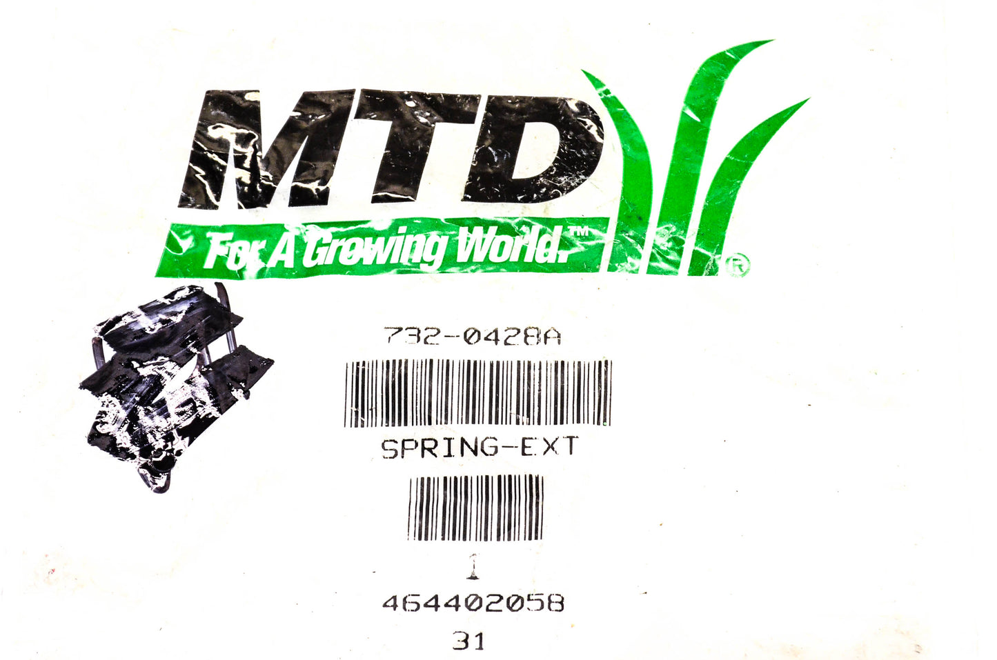 MTD 732-0428A Extension Spring NOS