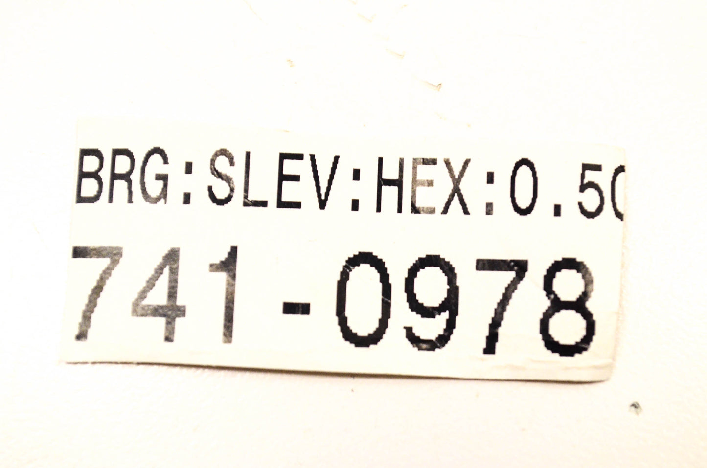 MTD 741-0978 Hex Sleeve Bearing NOS