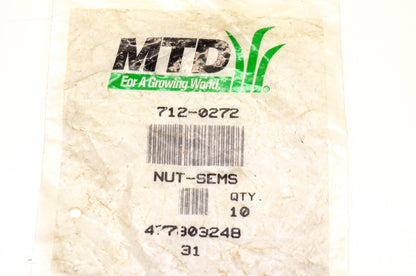 MTD 712-0272 Sems Nut NOS