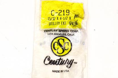 Century C-219, 668419 Extension Spring 15/325 x 4-1/2 NOS