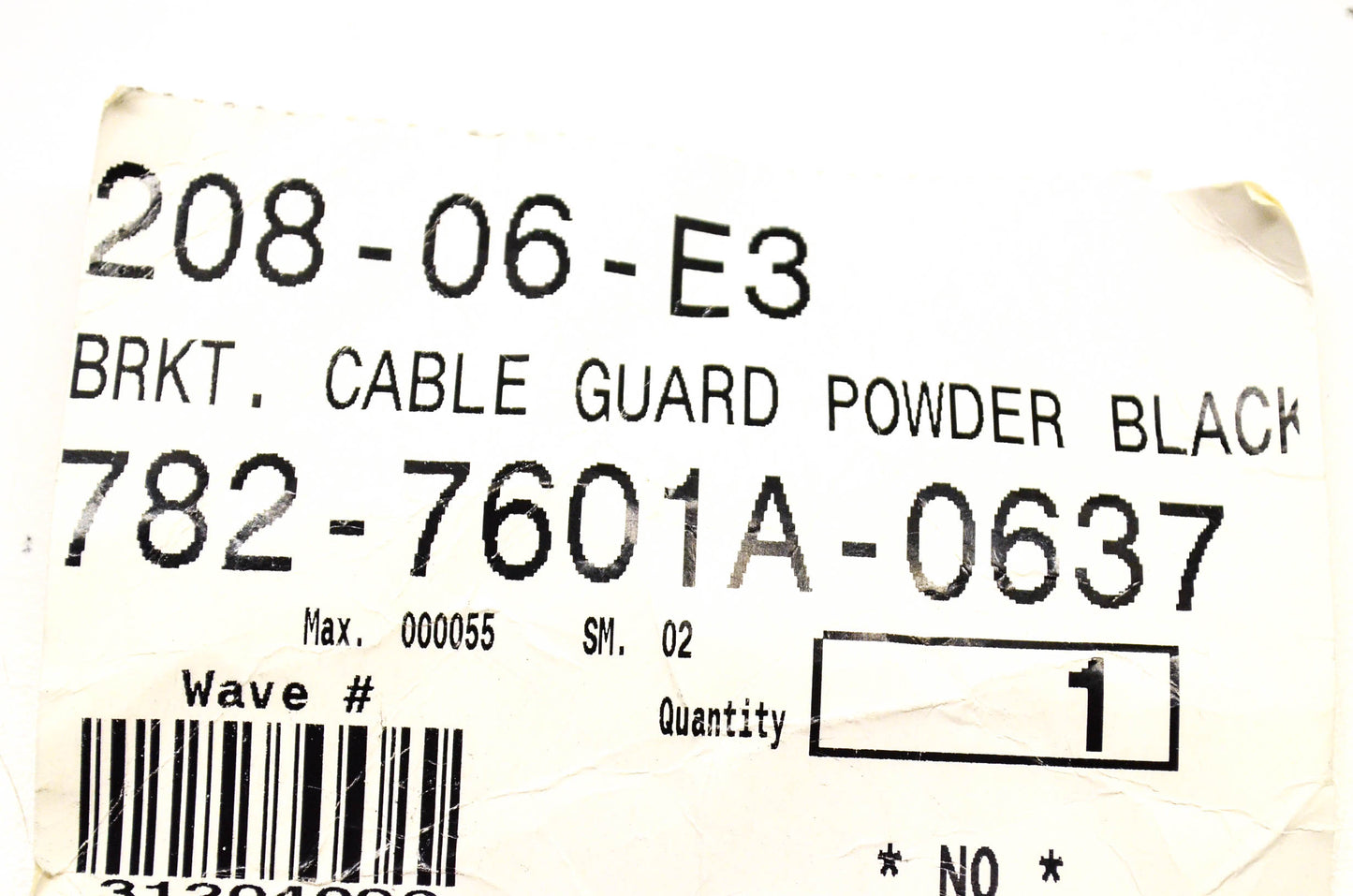 MTD 782-7601A, 782-7601A-0637 Cable Guard Bracket NOS