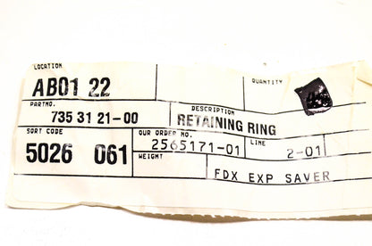 New OEM Husqvarna 735312100, 735 31 21-00 Retaining Ring NOS