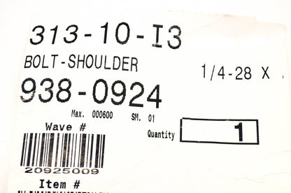 MTD 938-0924 Shoulder Bolt 1/4-28 NOS