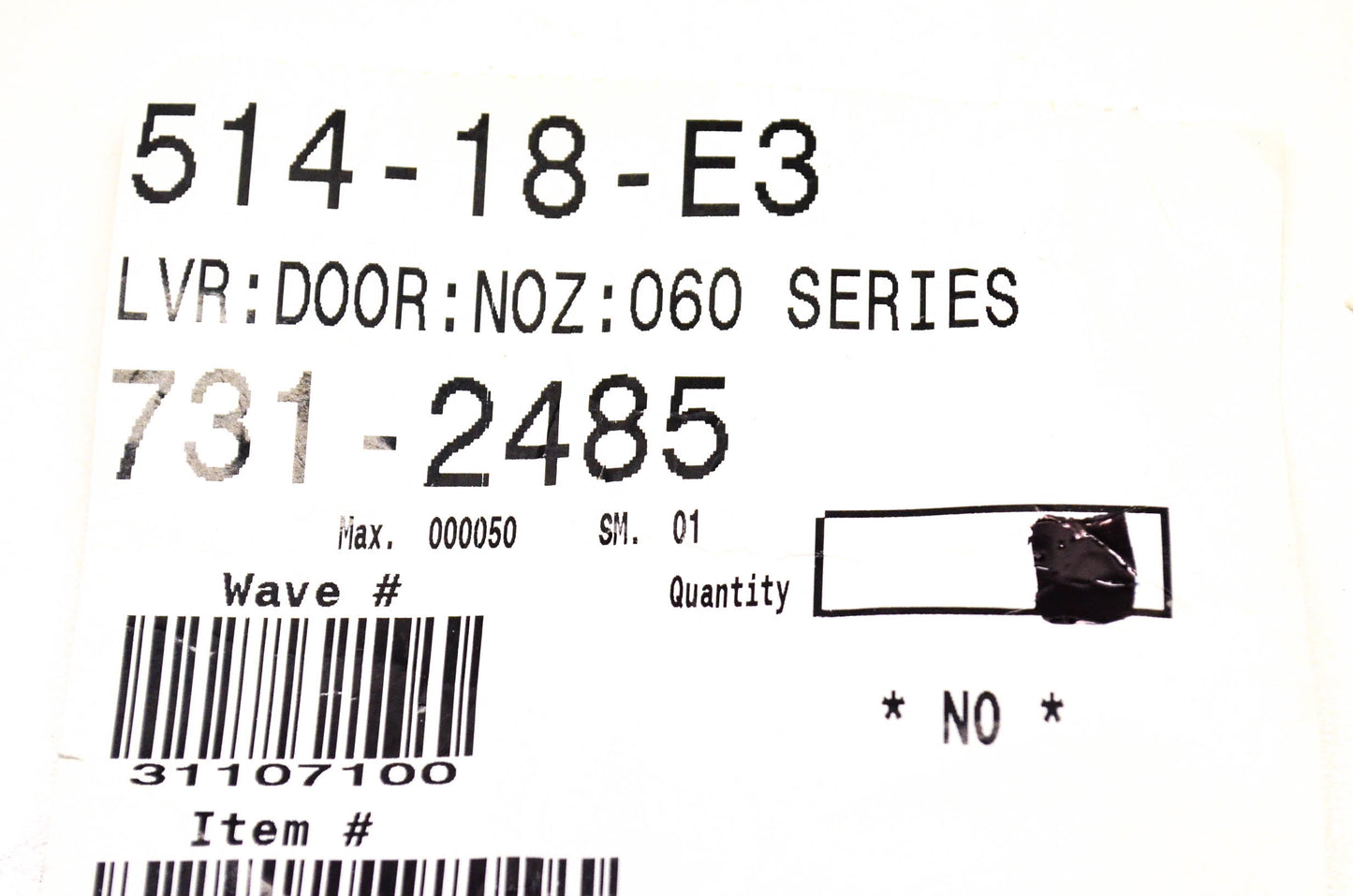 MTD 731-2485 Door Nozzle Lever NOS