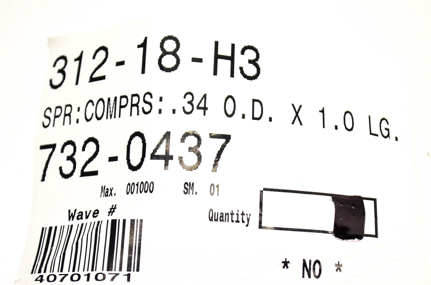 MTD 732-0437 Compression Spring NOS