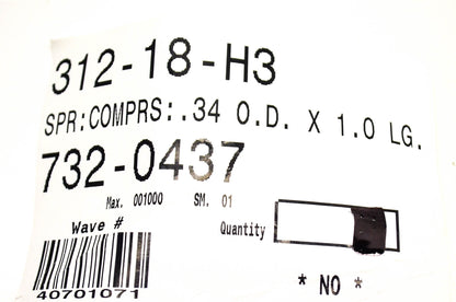 MTD 732-0437 Compression Spring NOS