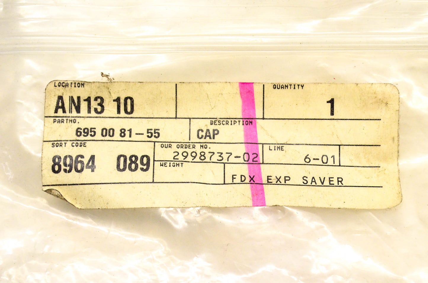 New OEM Husqvarna 685008155, 695 00 81-55 Cap NOS