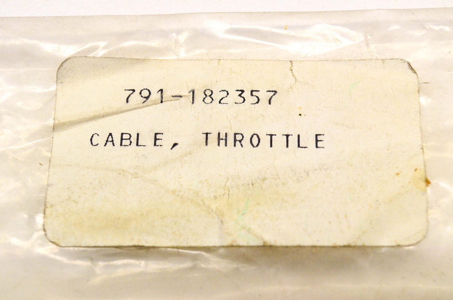 MTD 791-182357 Throttle Cable NOS