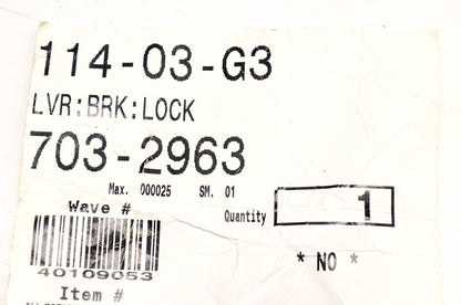 MTD 703-2963 Brake Lock Lever NOS