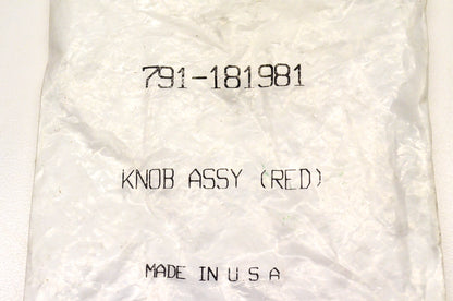 MTD 791-181981 Knob Assembly Red NOS