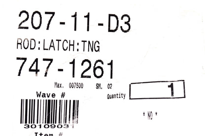 MTD 747-1261 Latch Rod NOS