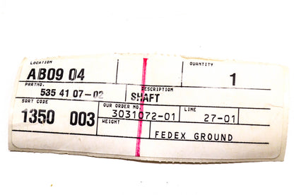 New OEM Husqvarna 535410702 Shaft NOS