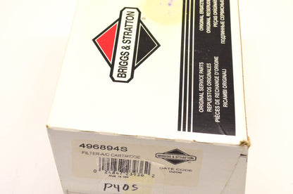 New OEM Briggs & Stratton 496894S Air Filter NOS