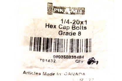 Dorman 791432 Hex Cap Bolt 1/4-20 x 1 Grade 8 NOS