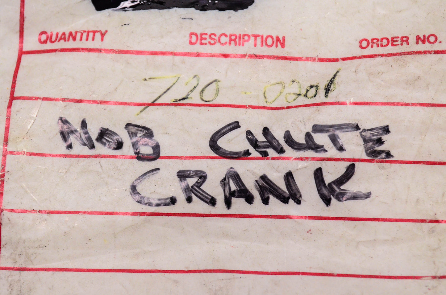 MTD 720-0201 Crank Knob Chute NOS