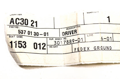 New OEM Husqvarna 537013001, 537 01 30-01 Driver NOS