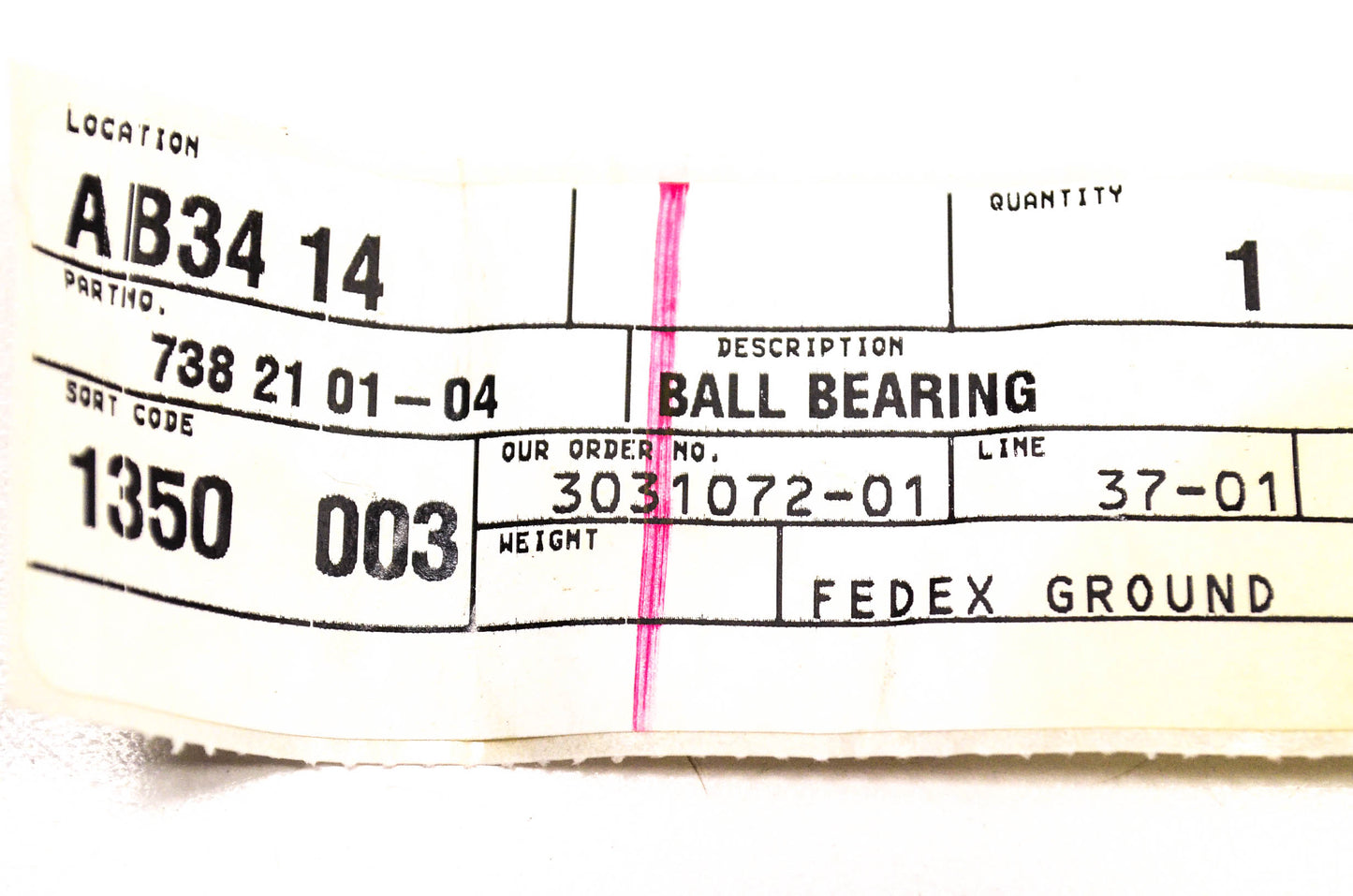 New OEM Husqvarna 738210104, 738 21 01-04, 6001-2RS1 Ball Bearing NOS