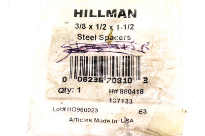 Hillman 137133, 880418 Steel Spacer NOS