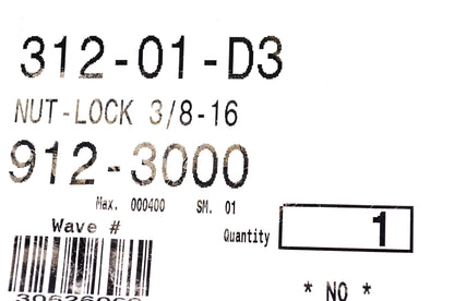 MTD 912-3000 Hex Lock Nut 3/8-16 NOS