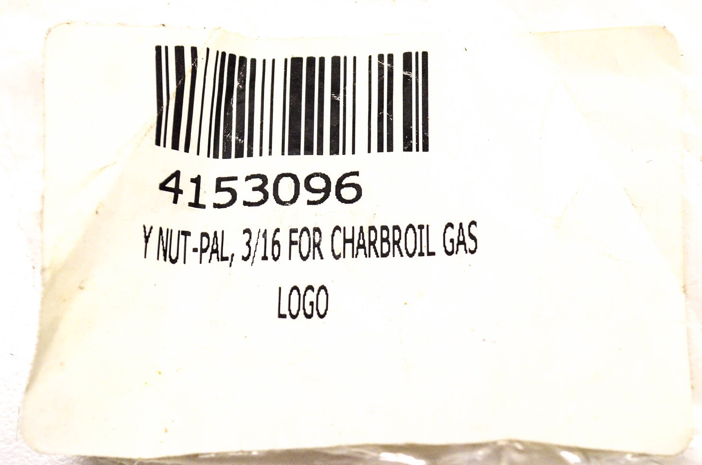 Char-Broil 4153096 Pal Nut 3/16 NOS
