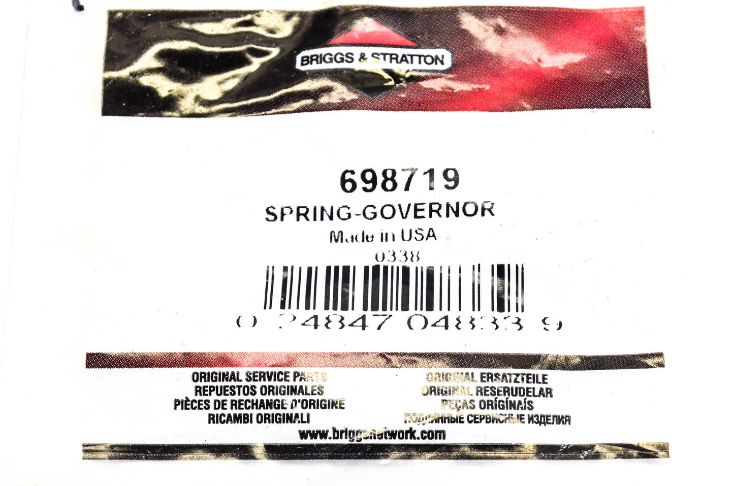 New OEM Briggs & Stratton 698719 Governor Spring NOS