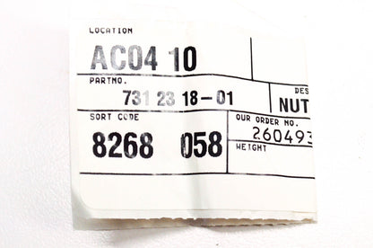 New OEM Husqvarna 731231801, 731 23 18-01 Hex Nut Qty 2 NOS