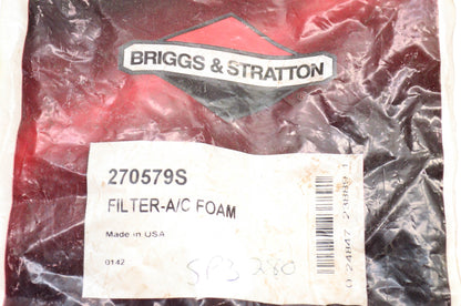New OEM Briggs & Stratton 270579S Foam Air Filter NOS