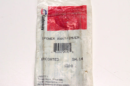 Gateway Safety Inc 18322-00, GA SH 14 Uncoated Welding Lens NOS