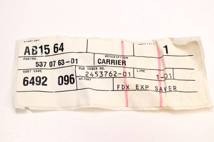 New OEM Husqvarna 537076301 Carrier NOS
