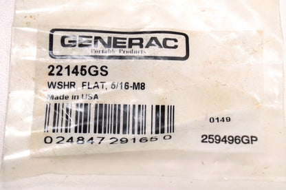 Generac 22145GS Flat Washer 5/16-M8 NOS