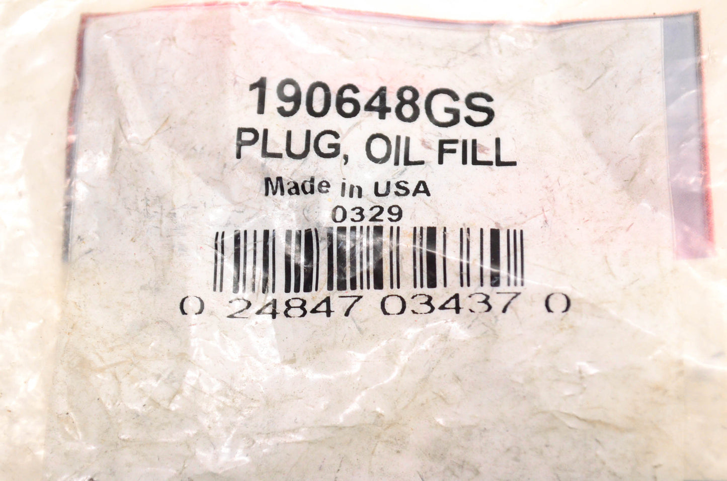 New OEM Briggs & Stratton 190648GS Oil Fill Plug NOS