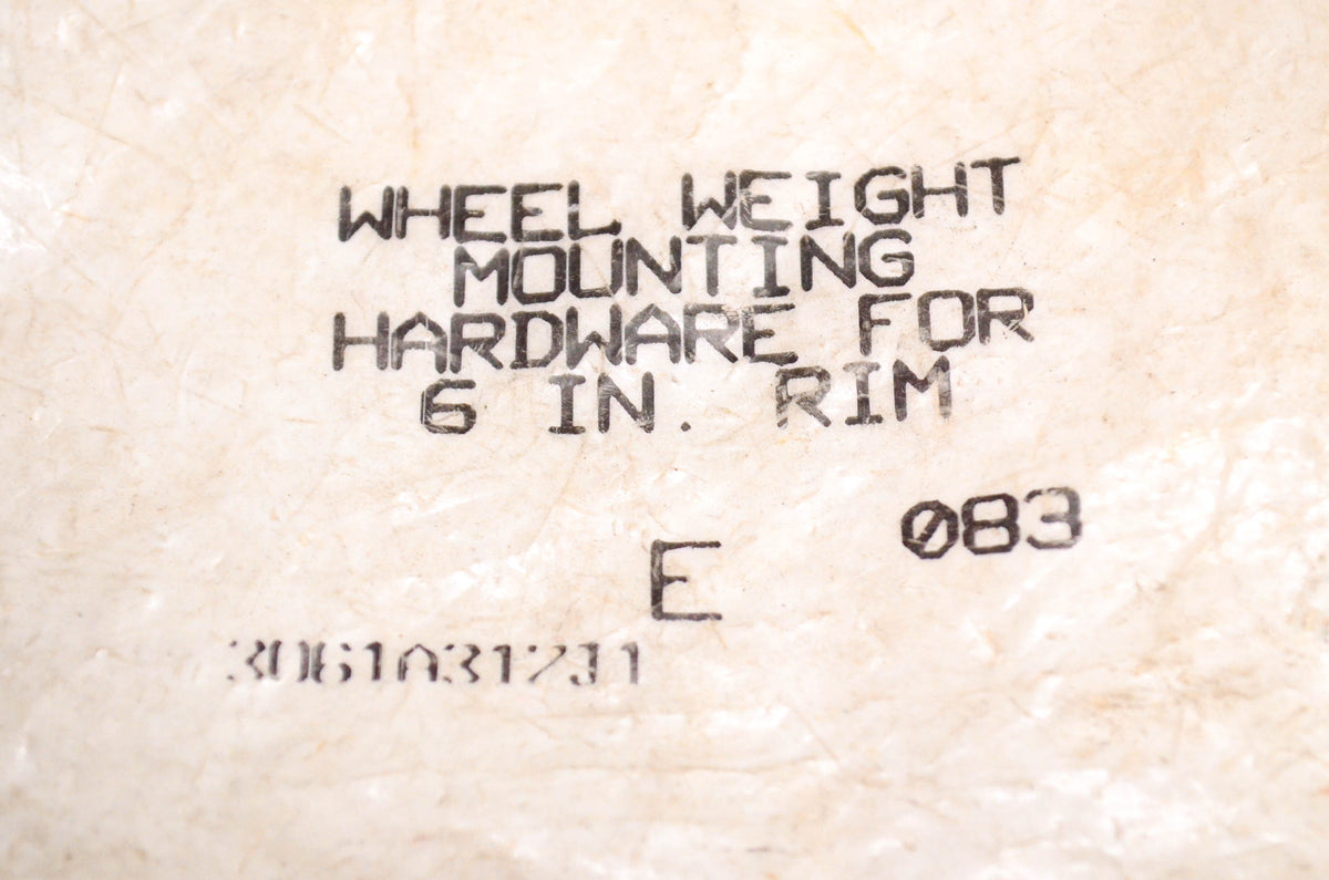 Aftermarket 3061A31ZJ1 Wheel Weight Mounting Kit Hardware for 6 Inch Rim NOS