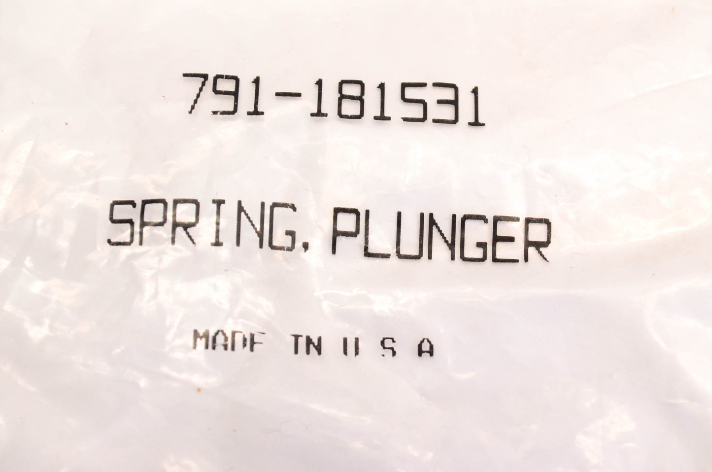 MTD 791-181531 Plunger Spring NOS