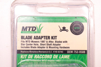 MTD 753-0588 Blade Adapter Kit NOS