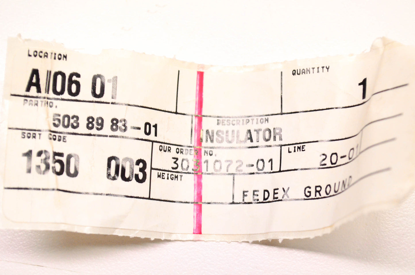 MTD 503898301 Insulator NOS