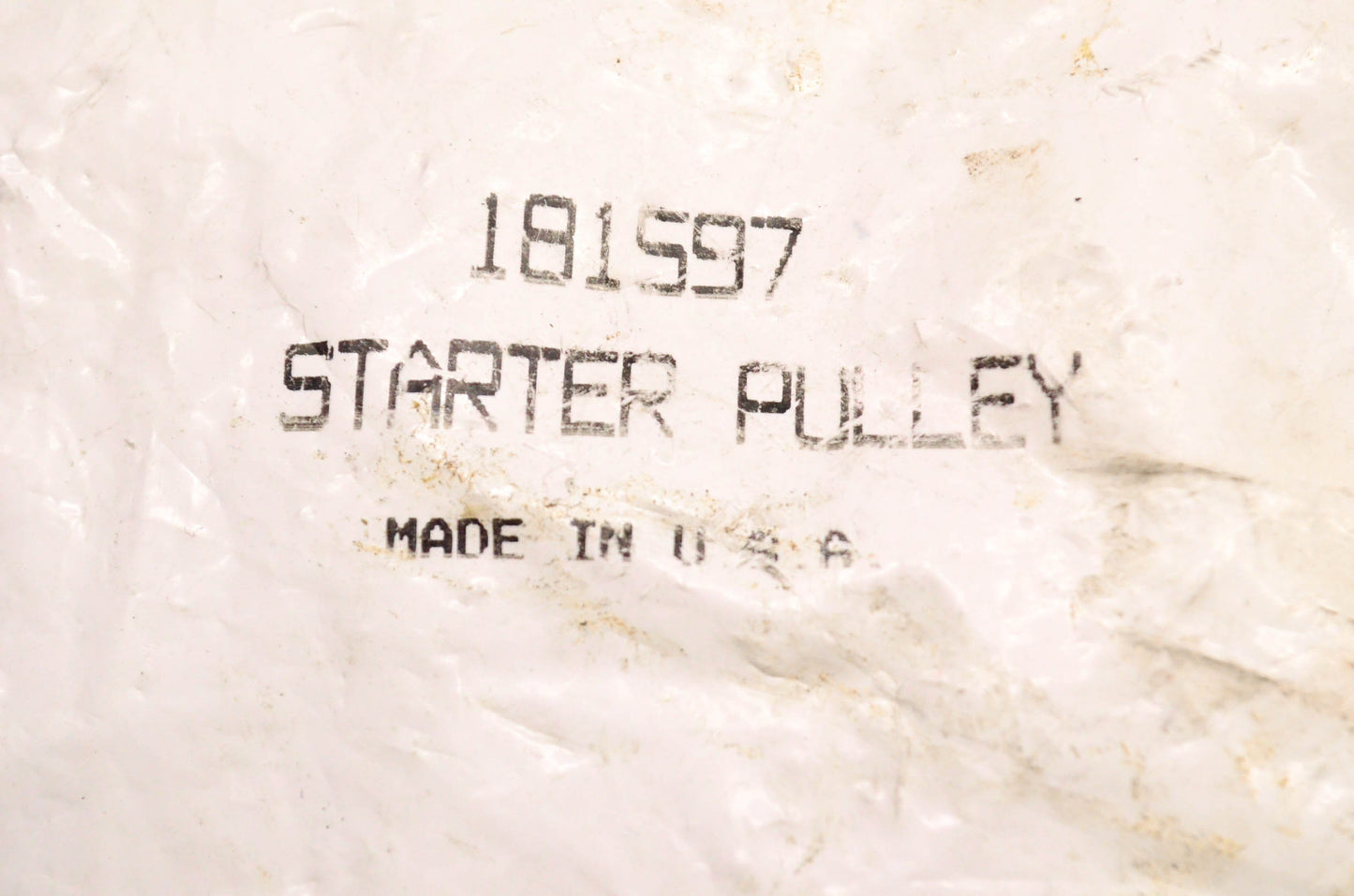 MTD 791-181597 Starter Pulley NOS