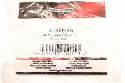 New OEM Briggs & Stratton 42909GS Hex Cap Screw M8-1.25 x 30 NOS