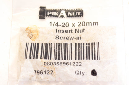 Dorman 796122 Insert Nut Screw-in 1/4-20 x 20mm NOS
