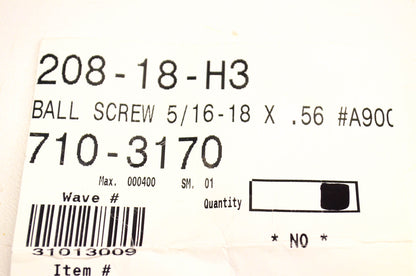 MTD 710-3170 Ball Screw 5/16-18 NOS