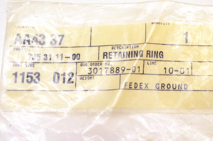 New OEM Husqvarna 735311100, 735 31 11-00 Retaining Ring NOS