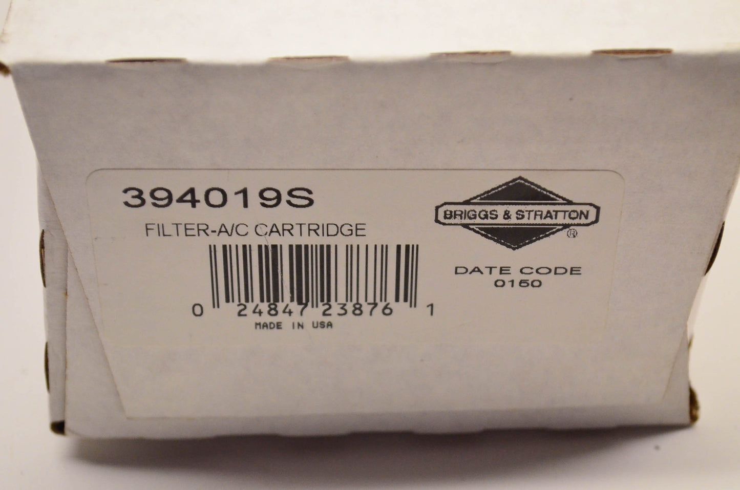 New OEM Briggs & Stratton 394019S Air Filter NOS