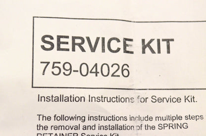 MTD 759-04026, 01008456, 00030276 Spring Retainer Service Kit NOS